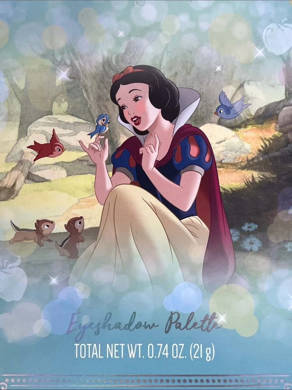 NEW!  Disney Snow White Makeup Palette — Teal, Blue, Red, Yellow Artwork